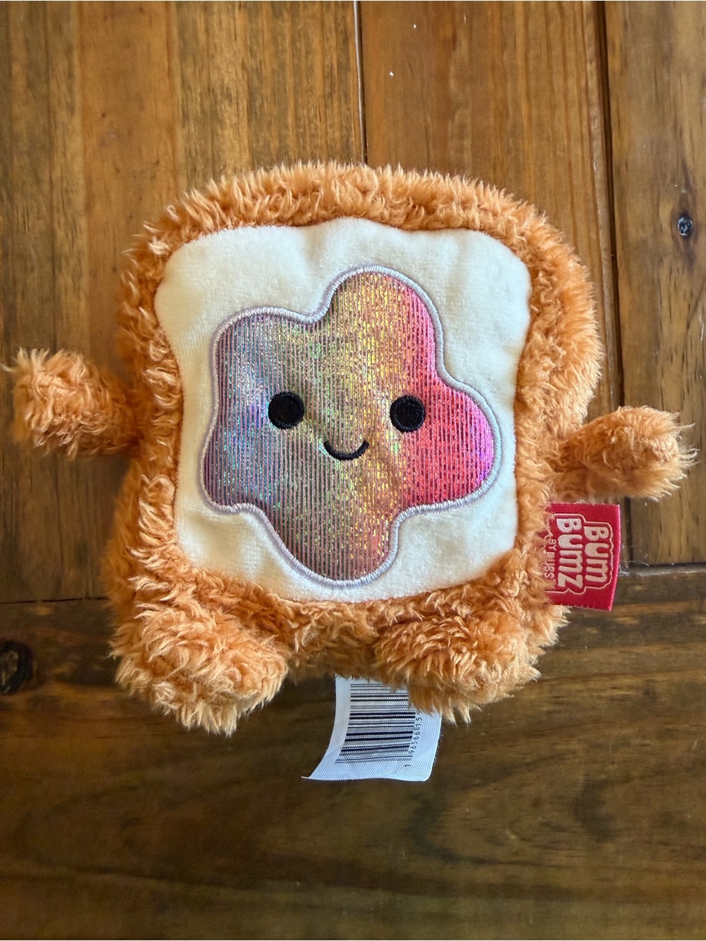 Plush Toast Toy with Iridescent Jelly by Bum Bumz